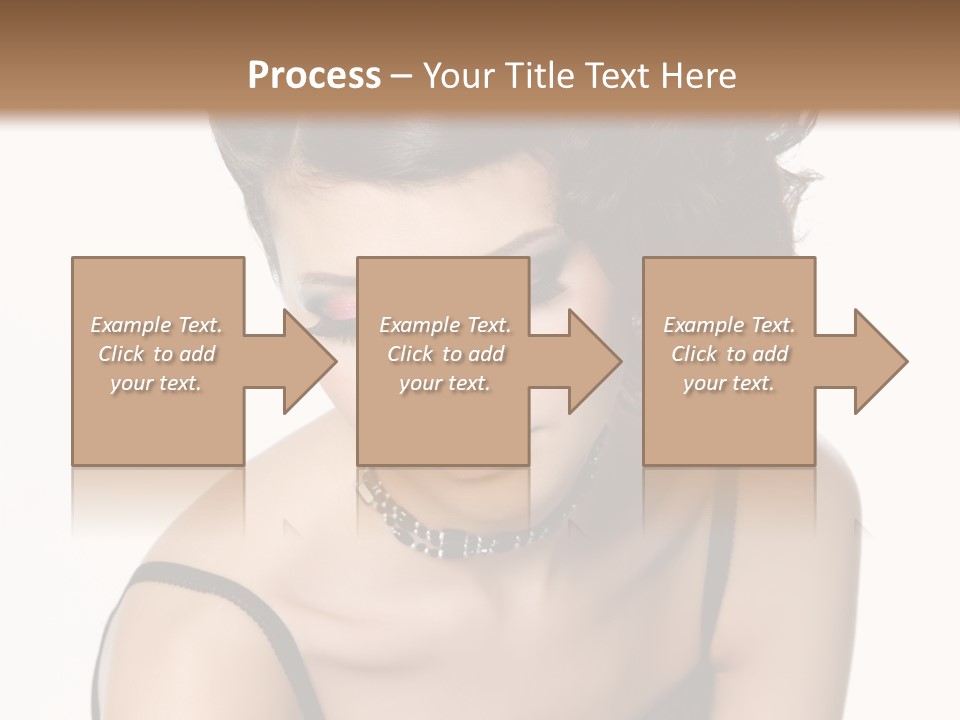 Woman Elegance Hair PowerPoint Template