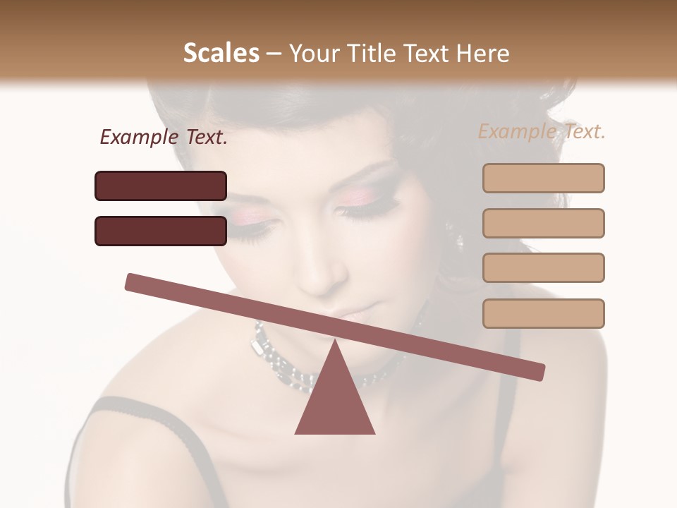 Woman Elegance Hair PowerPoint Template