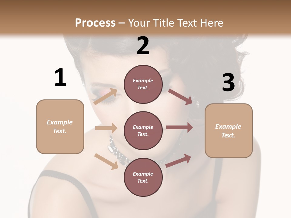 Woman Elegance Hair PowerPoint Template