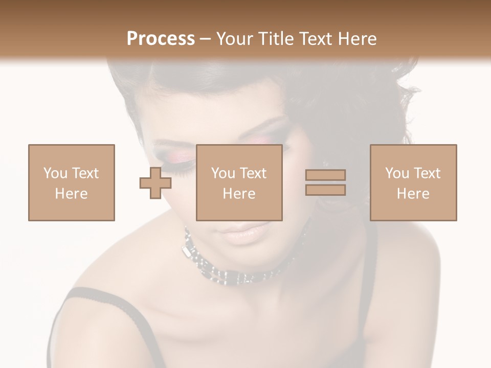 Woman Elegance Hair PowerPoint Template