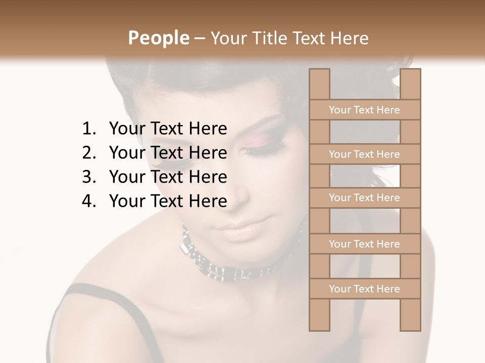 Woman Elegance Hair PowerPoint Template