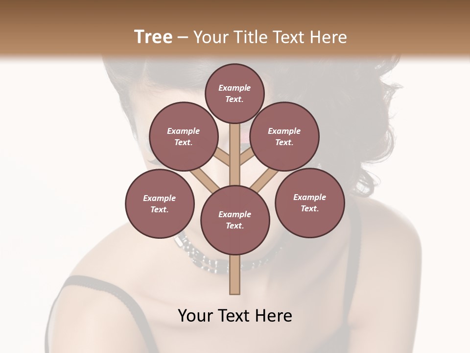 Woman Elegance Hair PowerPoint Template