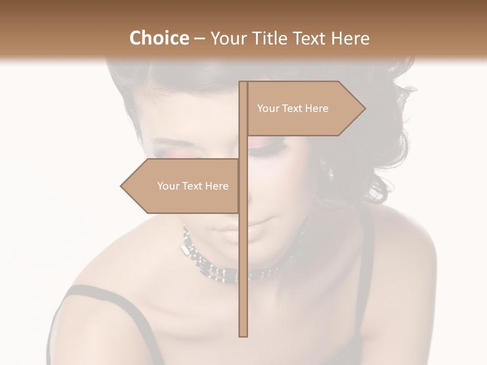 Woman Elegance Hair PowerPoint Template