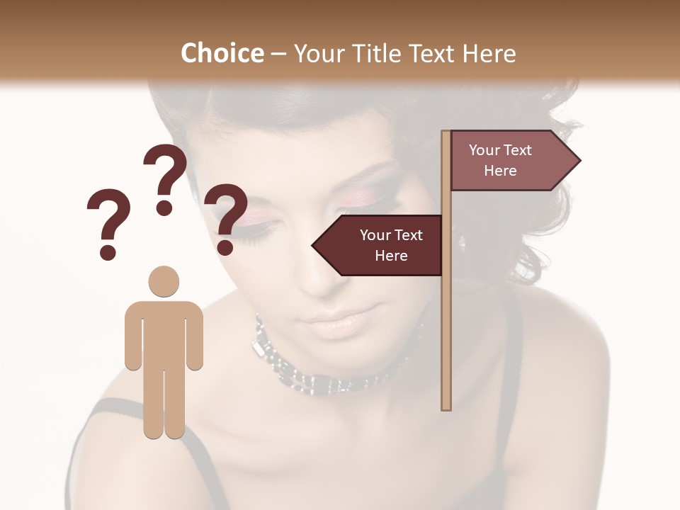 Woman Elegance Hair PowerPoint Template