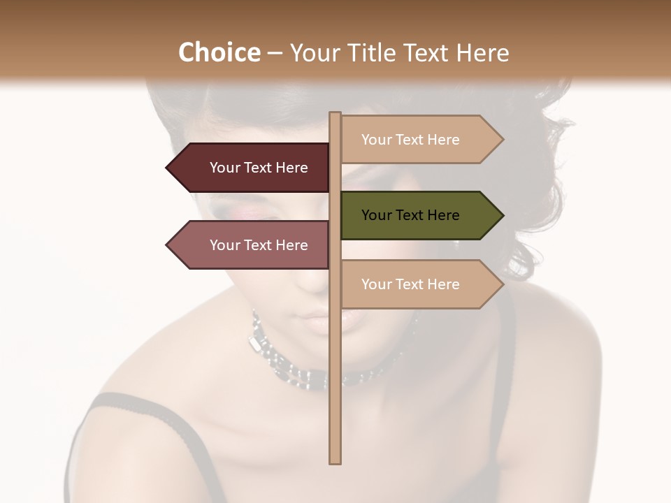 Woman Elegance Hair PowerPoint Template