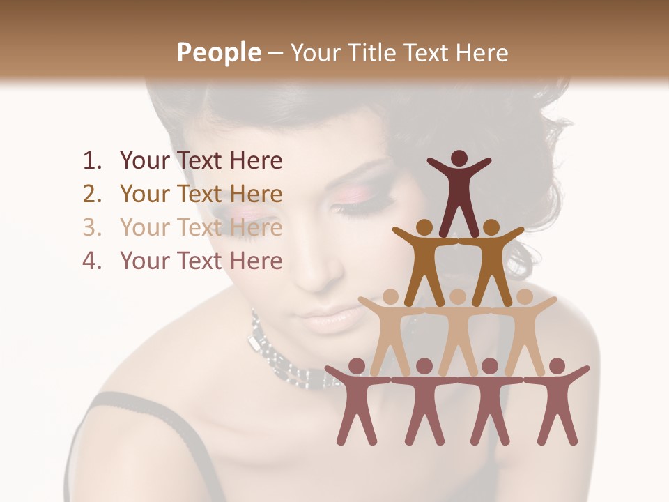 Woman Elegance Hair PowerPoint Template