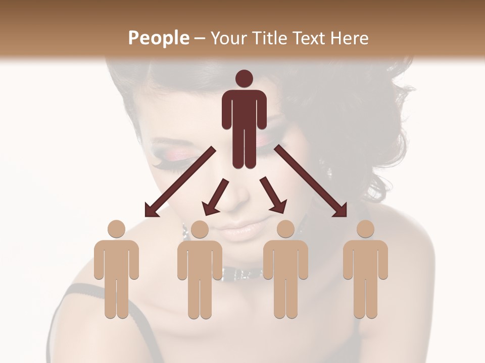 Woman Elegance Hair PowerPoint Template