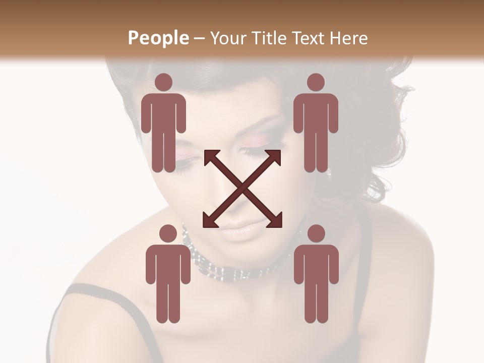 Woman Elegance Hair PowerPoint Template