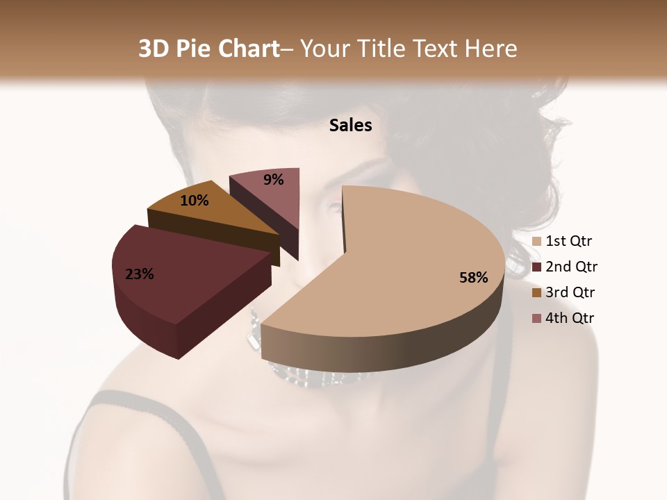 Woman Elegance Hair PowerPoint Template