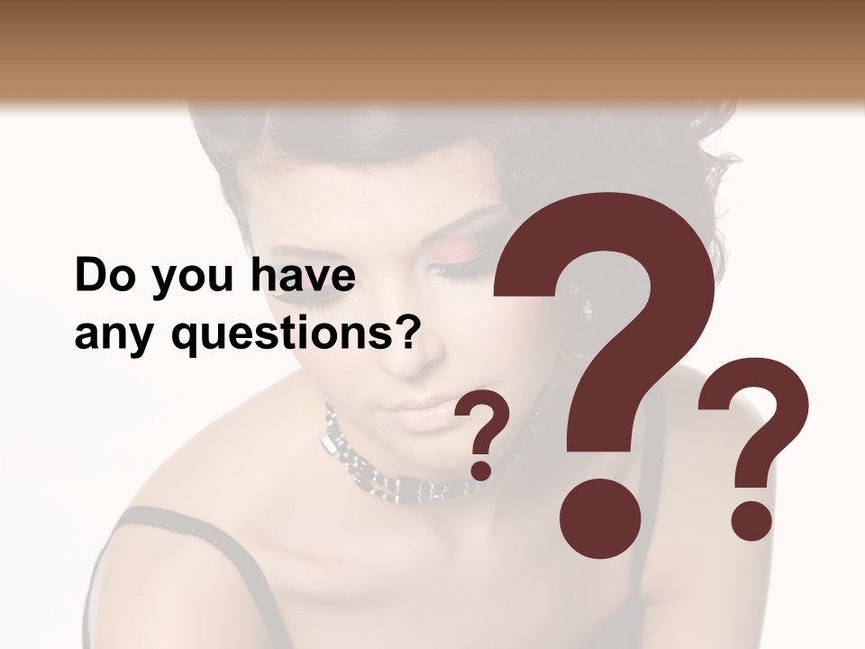 Woman Elegance Hair PowerPoint Template