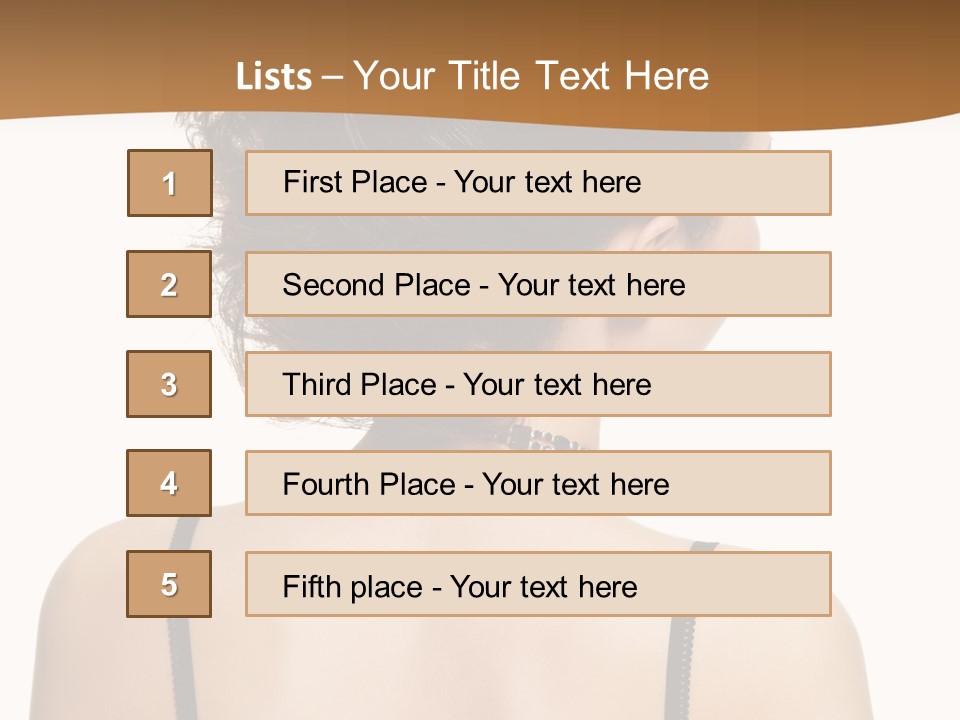 Girl Modern Beautiful PowerPoint Template