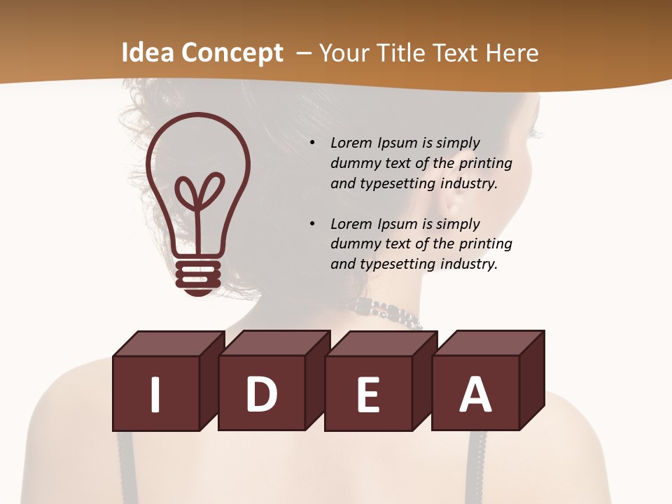 Girl Modern Beautiful PowerPoint Template