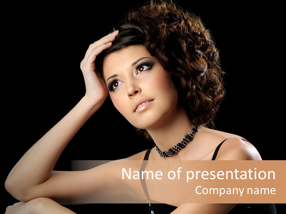 Female Manicure Elegant PowerPoint Template