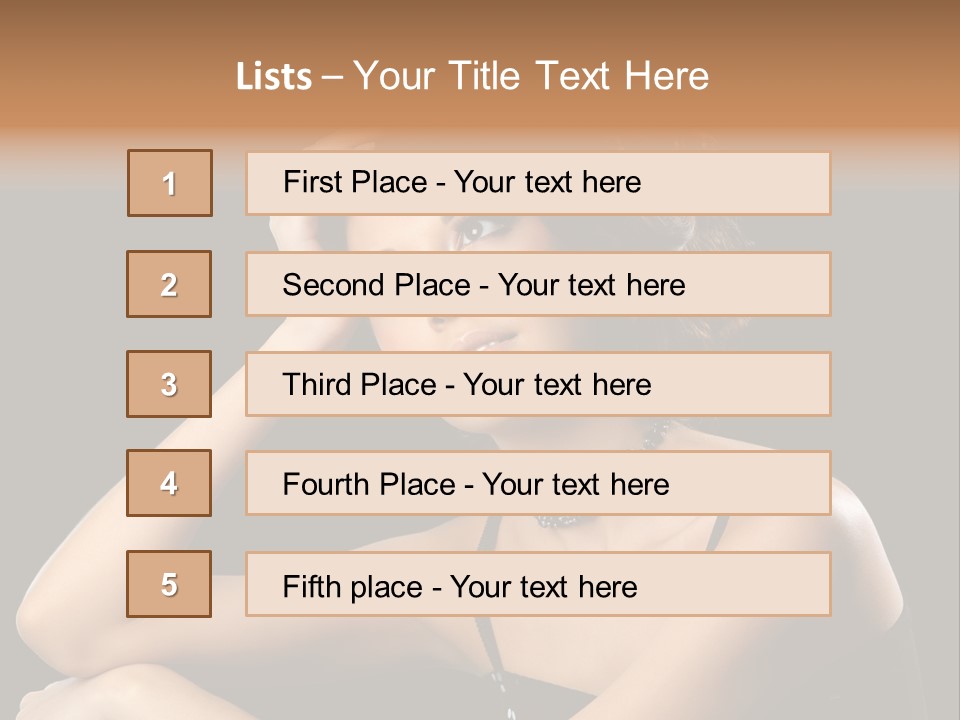 Female Manicure Elegant PowerPoint Template
