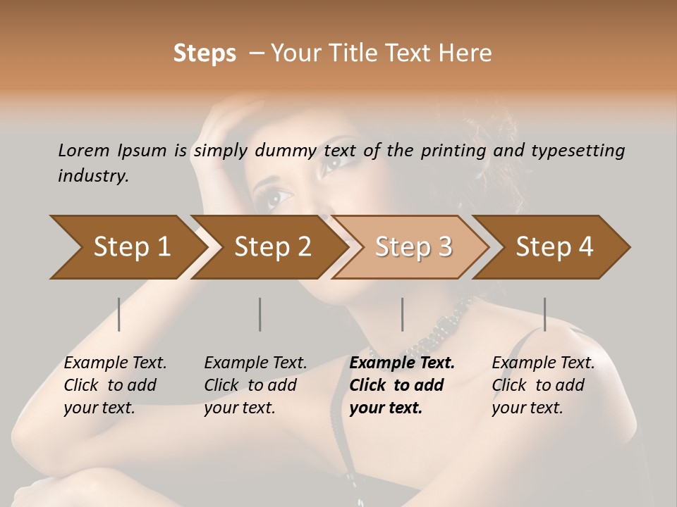 Female Manicure Elegant PowerPoint Template
