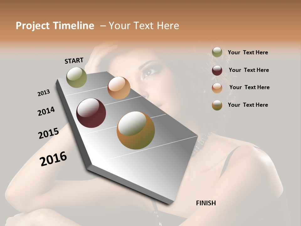Female Manicure Elegant PowerPoint Template