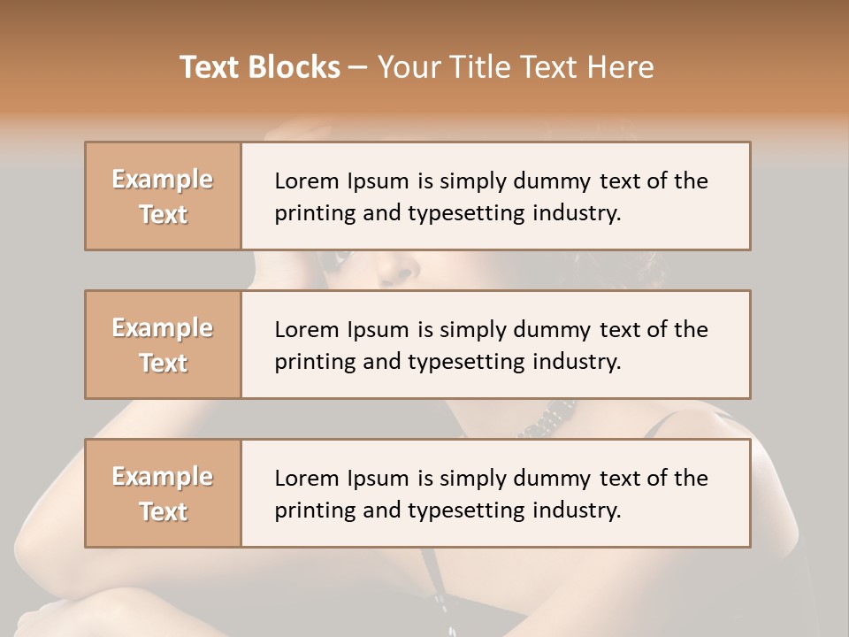 Female Manicure Elegant PowerPoint Template