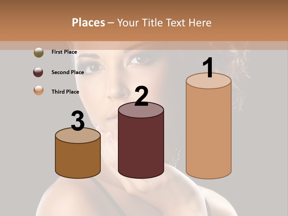 Face Eye Make Up One PowerPoint Template