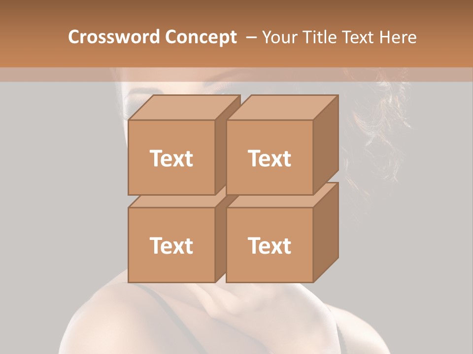 Face Eye Make Up One PowerPoint Template