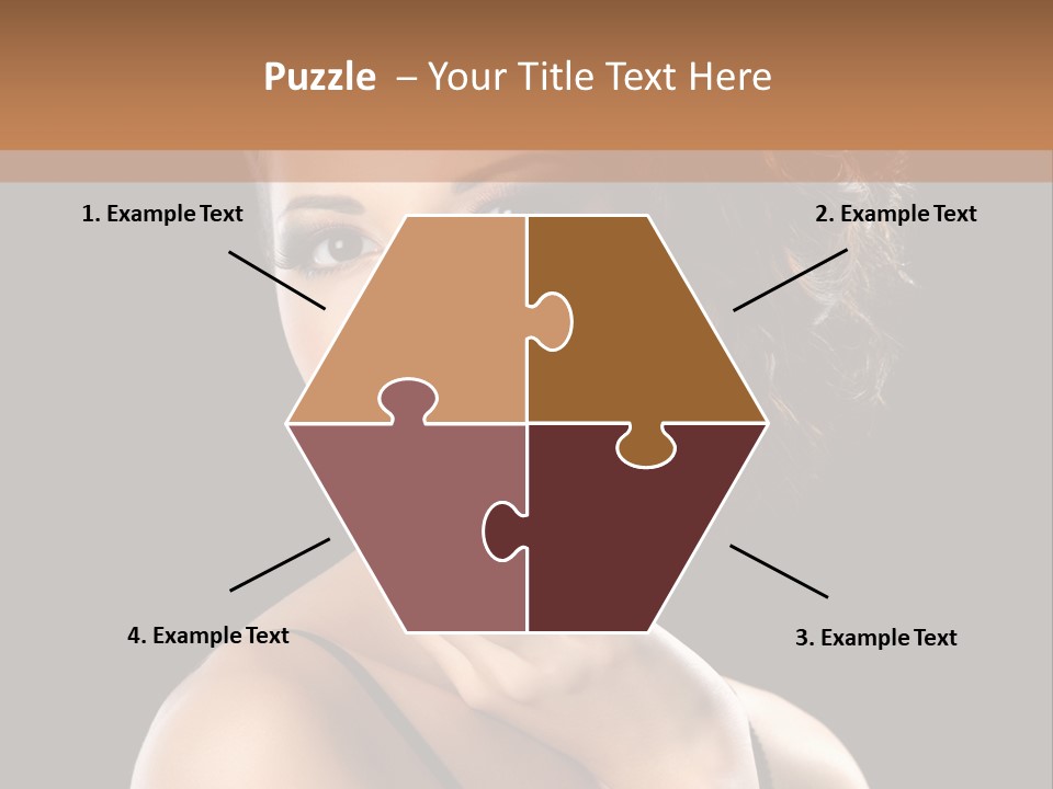 Face Eye Make Up One PowerPoint Template