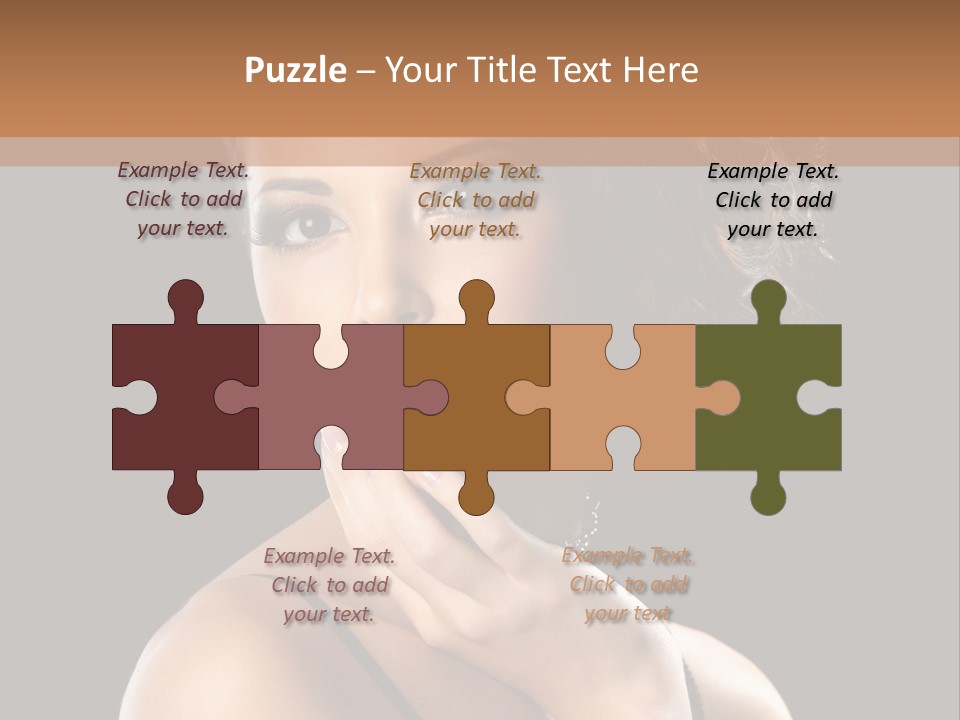 Face Eye Make Up One PowerPoint Template