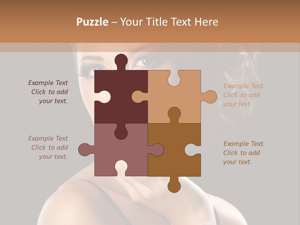 Face Eye Make Up One PowerPoint Template