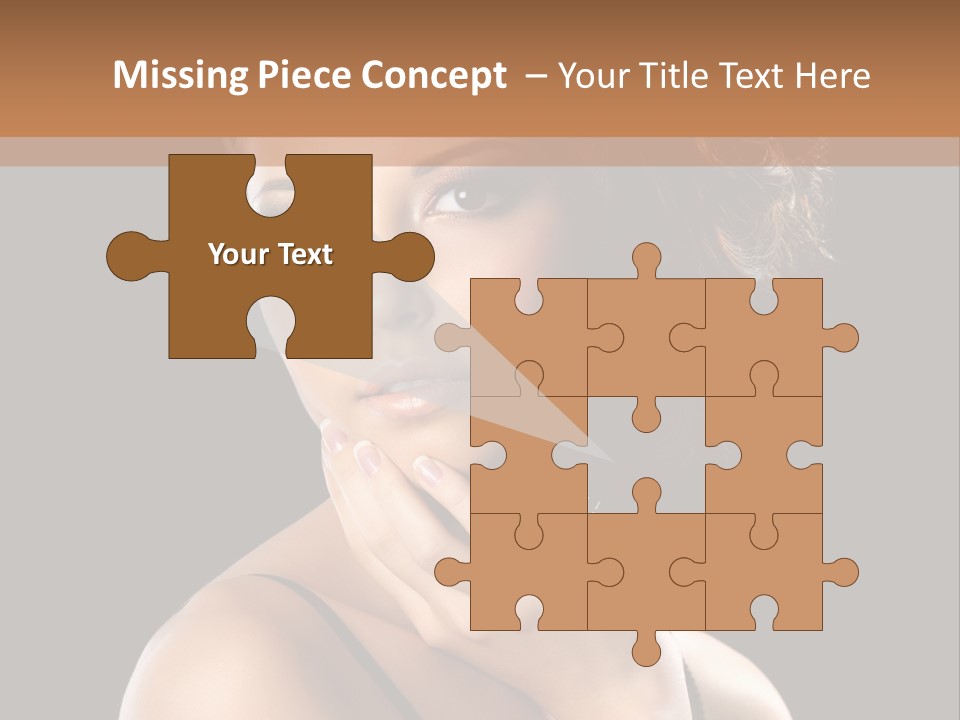 Face Eye Make Up One PowerPoint Template