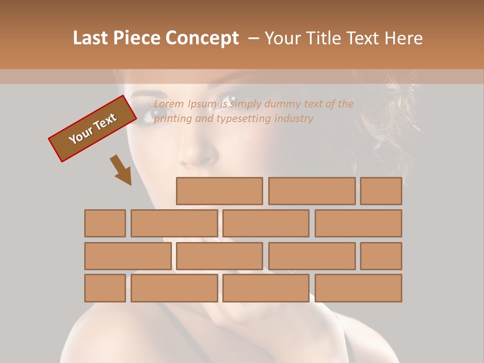 Face Eye Make Up One PowerPoint Template