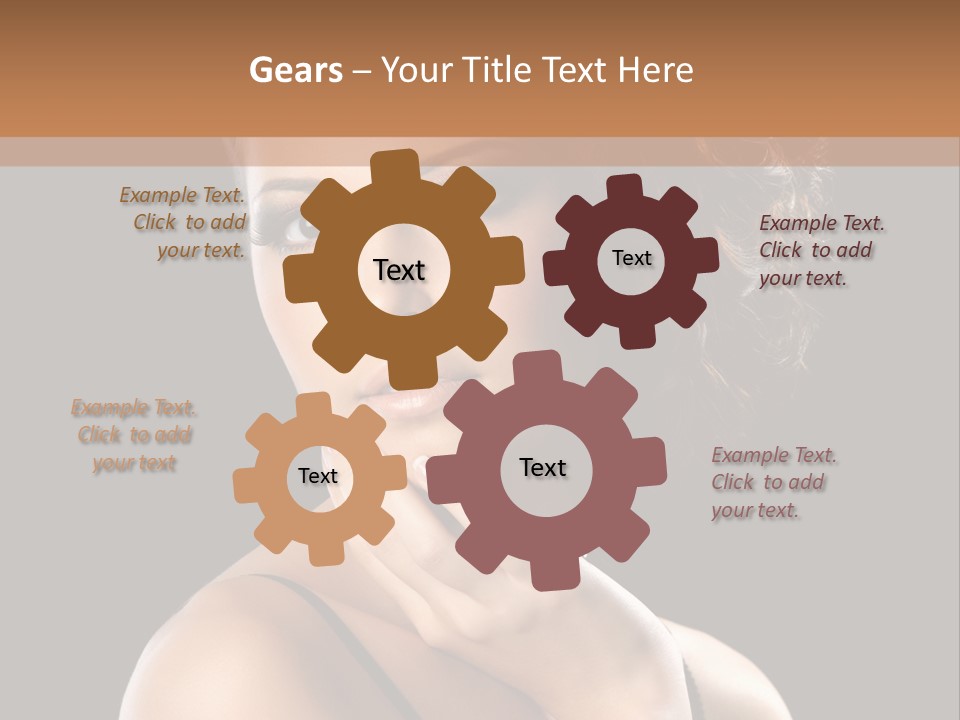 Face Eye Make Up One PowerPoint Template