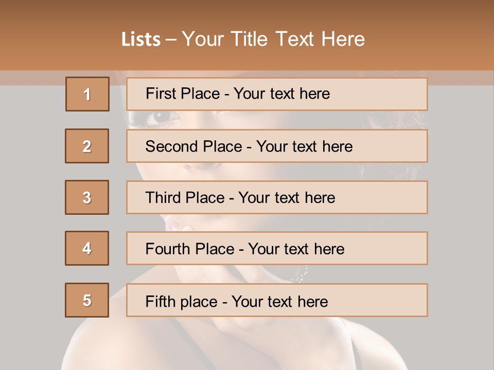 Face Eye Make Up One PowerPoint Template