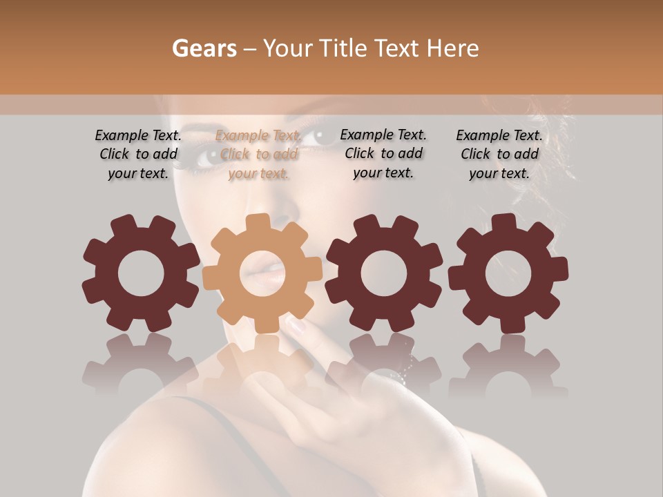 Face Eye Make Up One PowerPoint Template