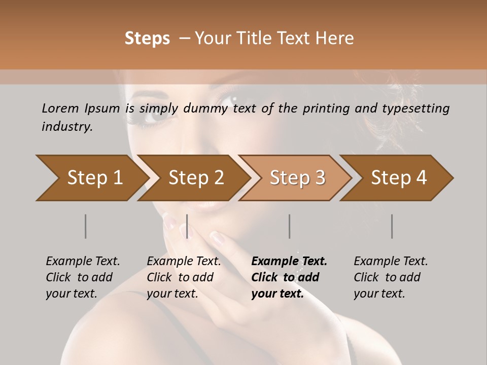 Face Eye Make Up One PowerPoint Template