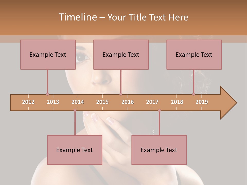 Face Eye Make Up One PowerPoint Template