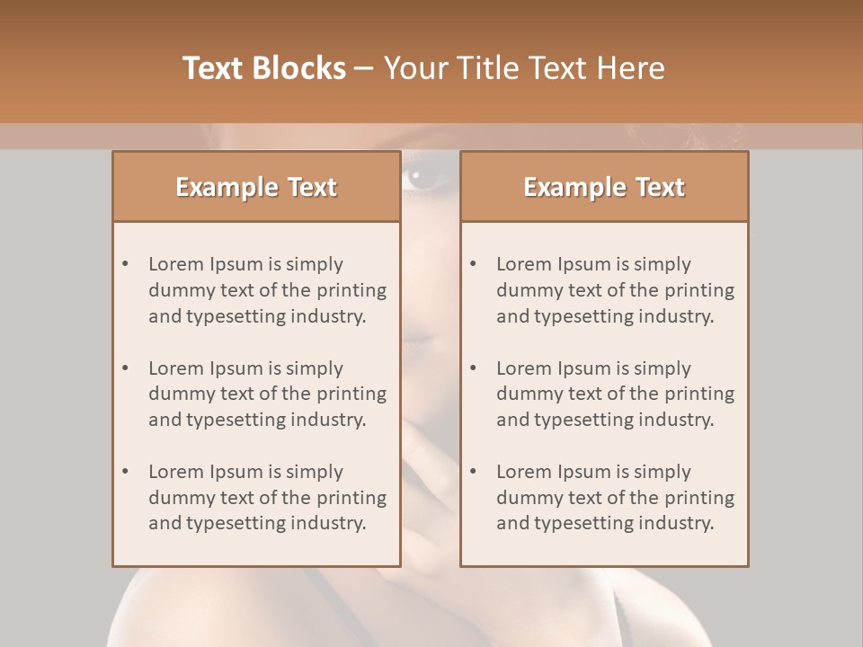 Face Eye Make Up One PowerPoint Template