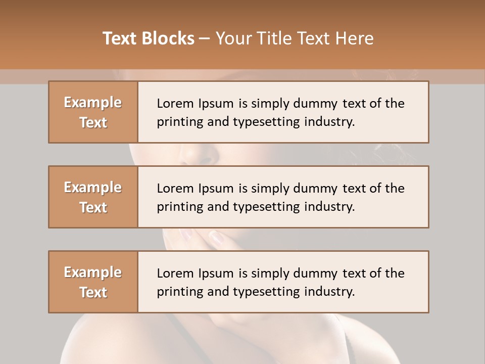 Face Eye Make Up One PowerPoint Template