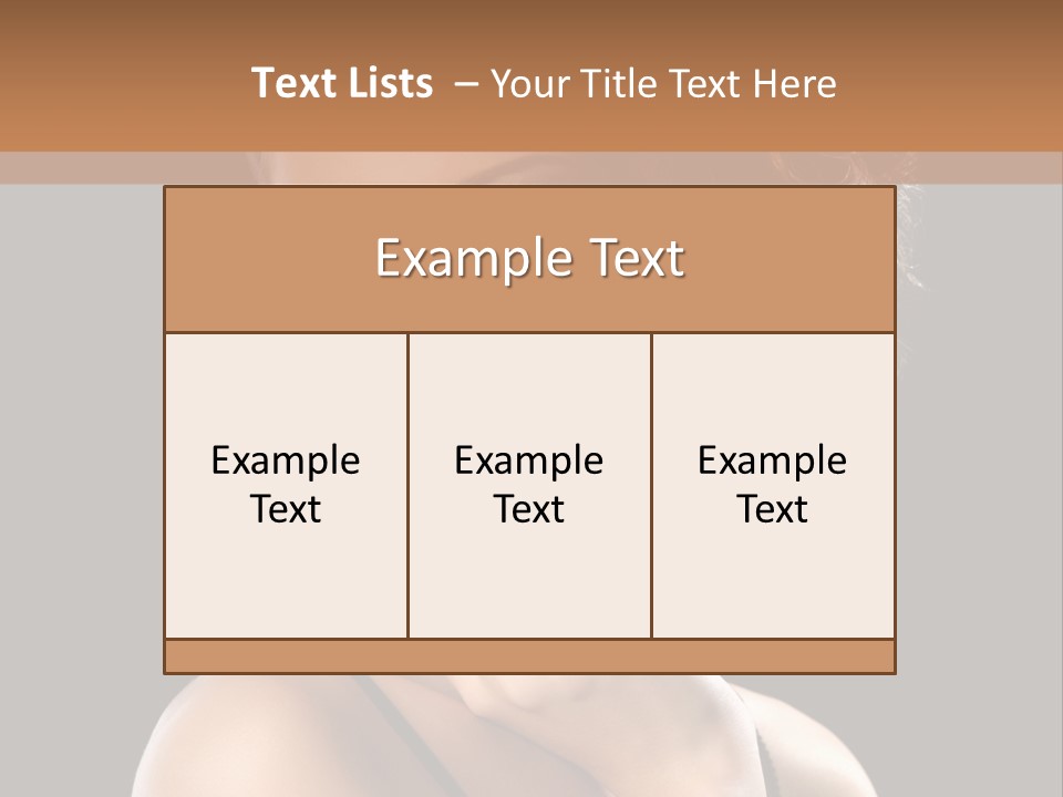 Face Eye Make Up One PowerPoint Template