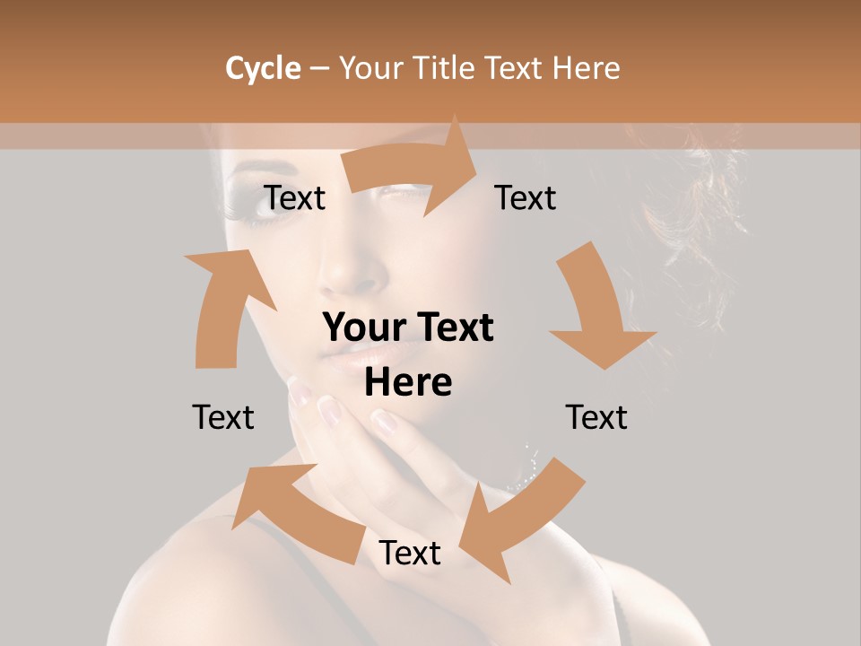 Face Eye Make Up One PowerPoint Template