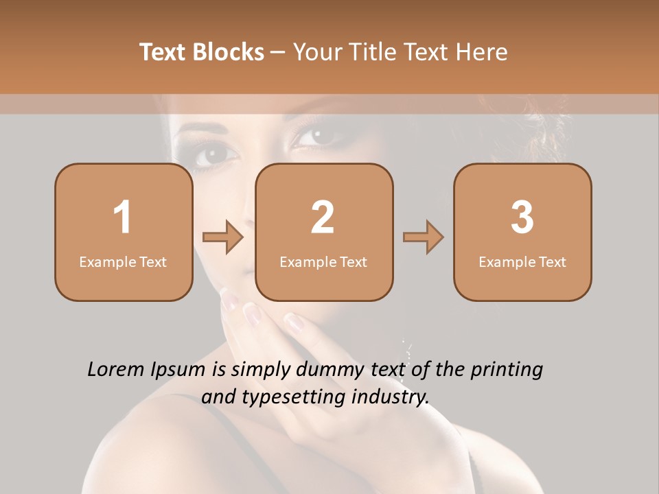 Face Eye Make Up One PowerPoint Template