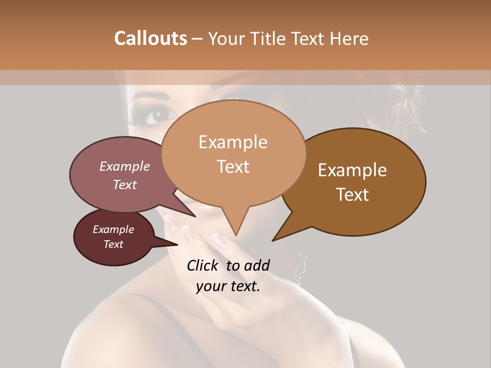 Face Eye Make Up One PowerPoint Template