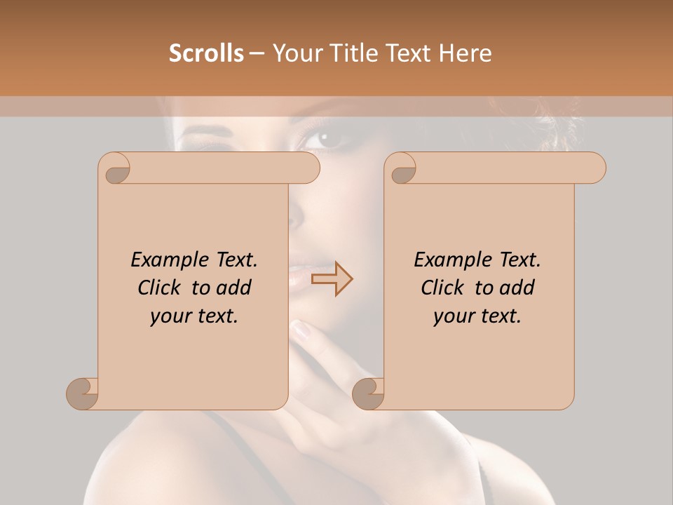 Face Eye Make Up One PowerPoint Template