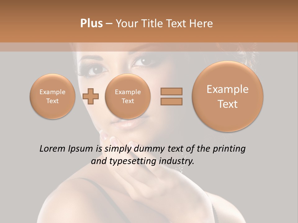 Face Eye Make Up One PowerPoint Template
