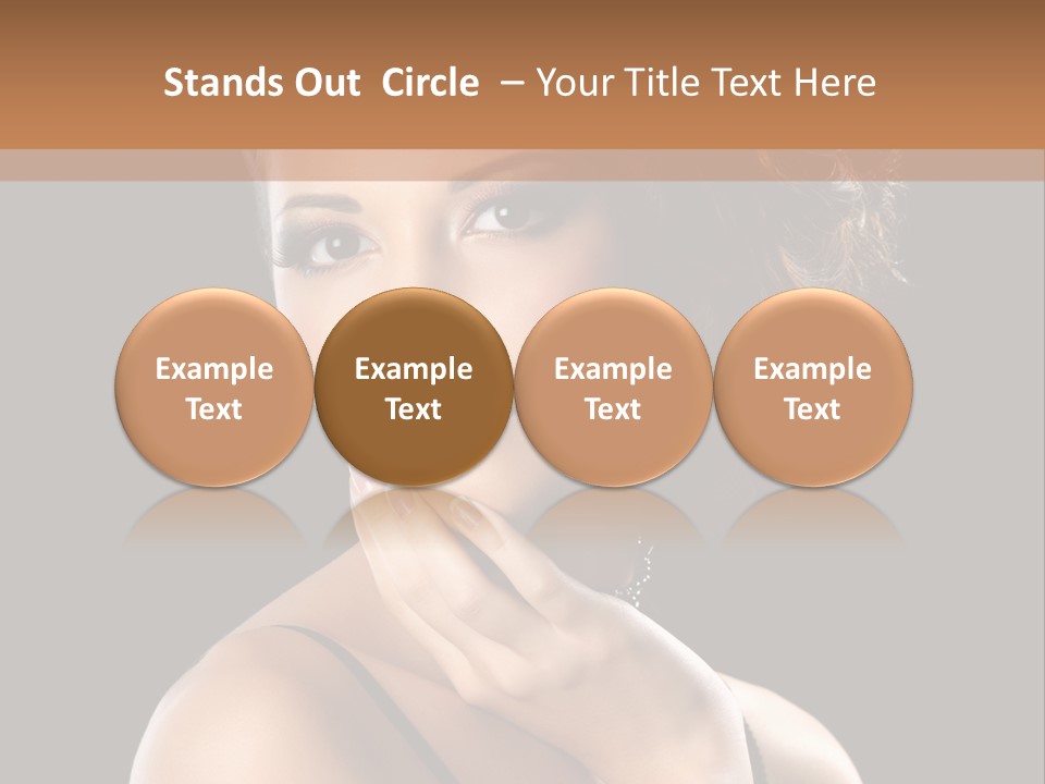 Face Eye Make Up One PowerPoint Template