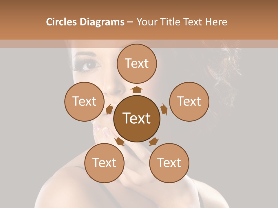 Face Eye Make Up One PowerPoint Template