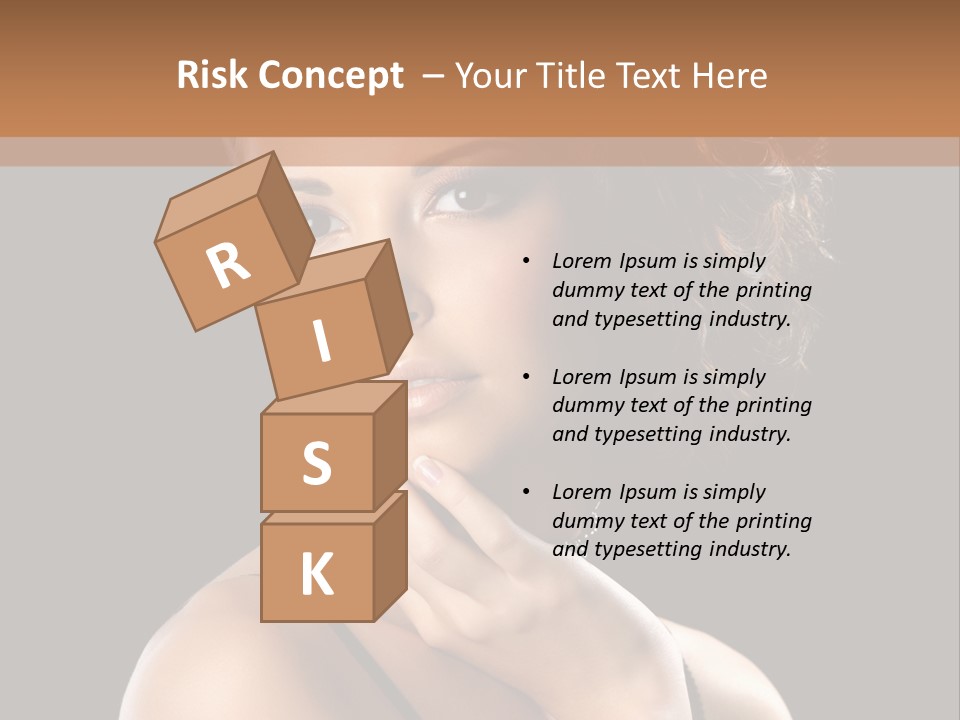 Face Eye Make Up One PowerPoint Template