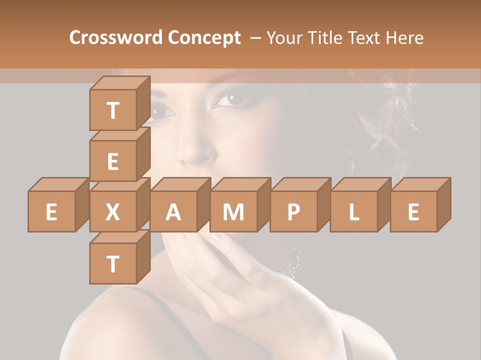 Face Eye Make Up One PowerPoint Template