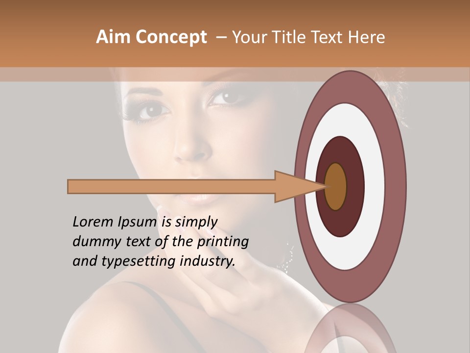 Face Eye Make Up One PowerPoint Template