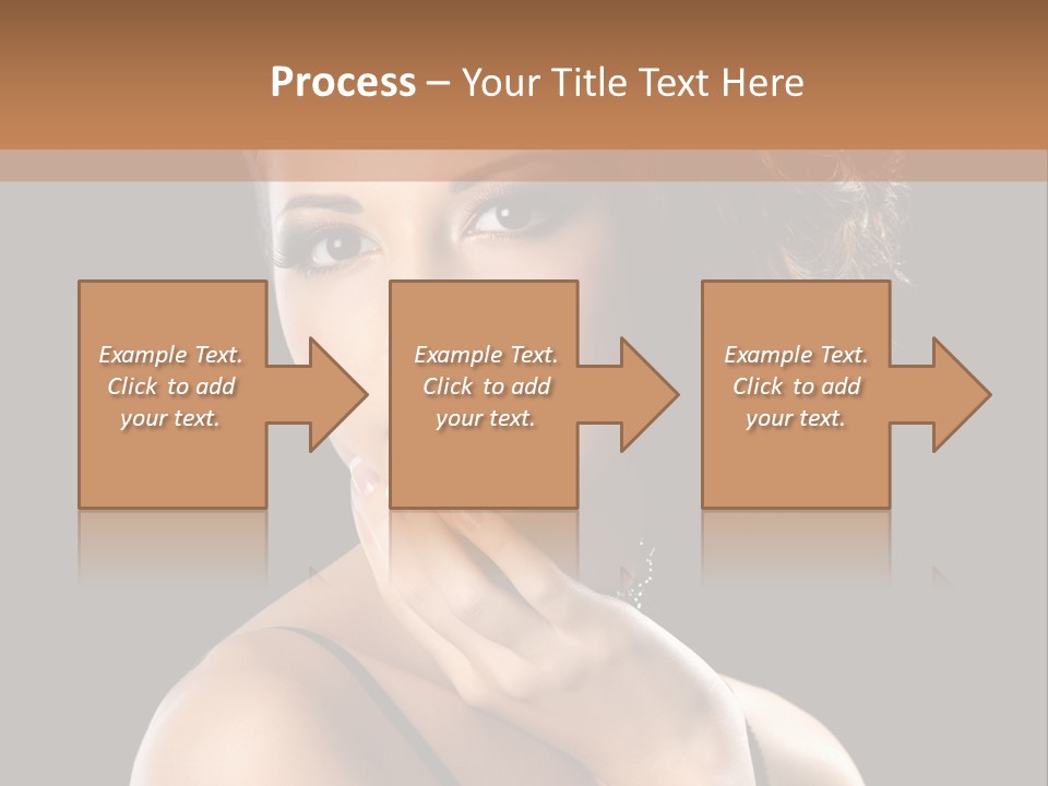 Face Eye Make Up One PowerPoint Template