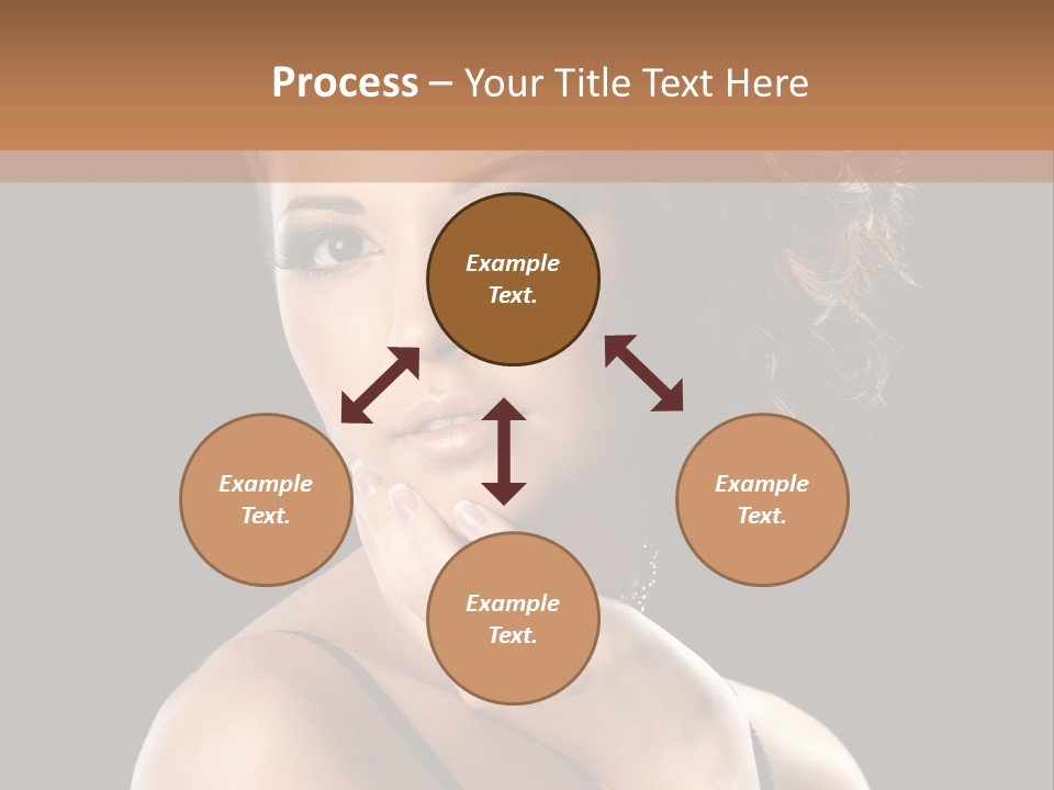 Face Eye Make Up One PowerPoint Template