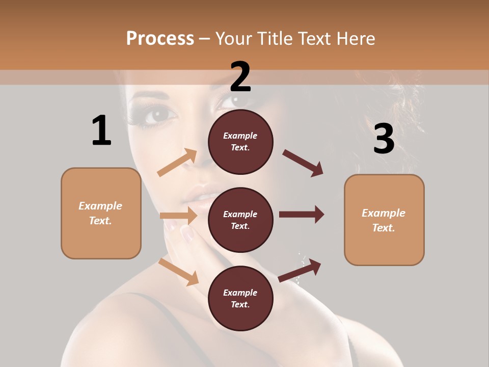 Face Eye Make Up One PowerPoint Template