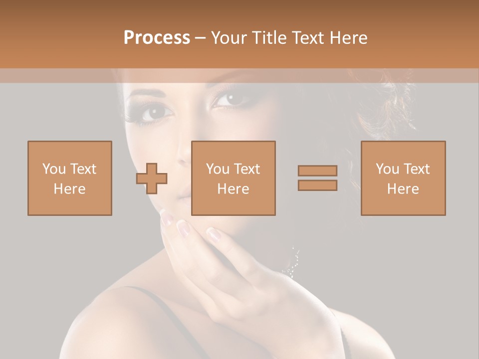 Face Eye Make Up One PowerPoint Template